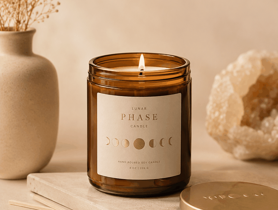 Candela rituale della pietra natale