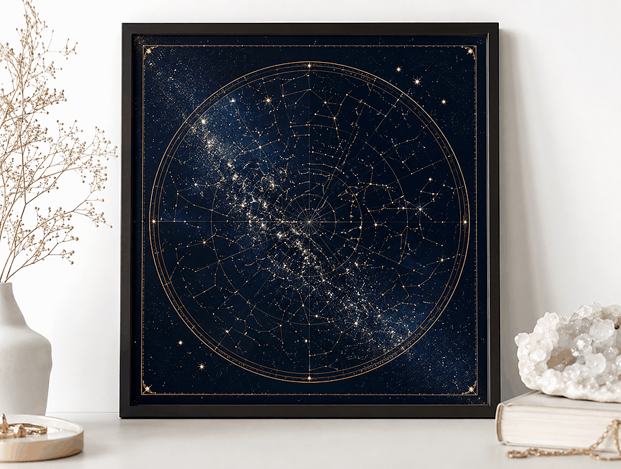Mapa del cielo nocturno